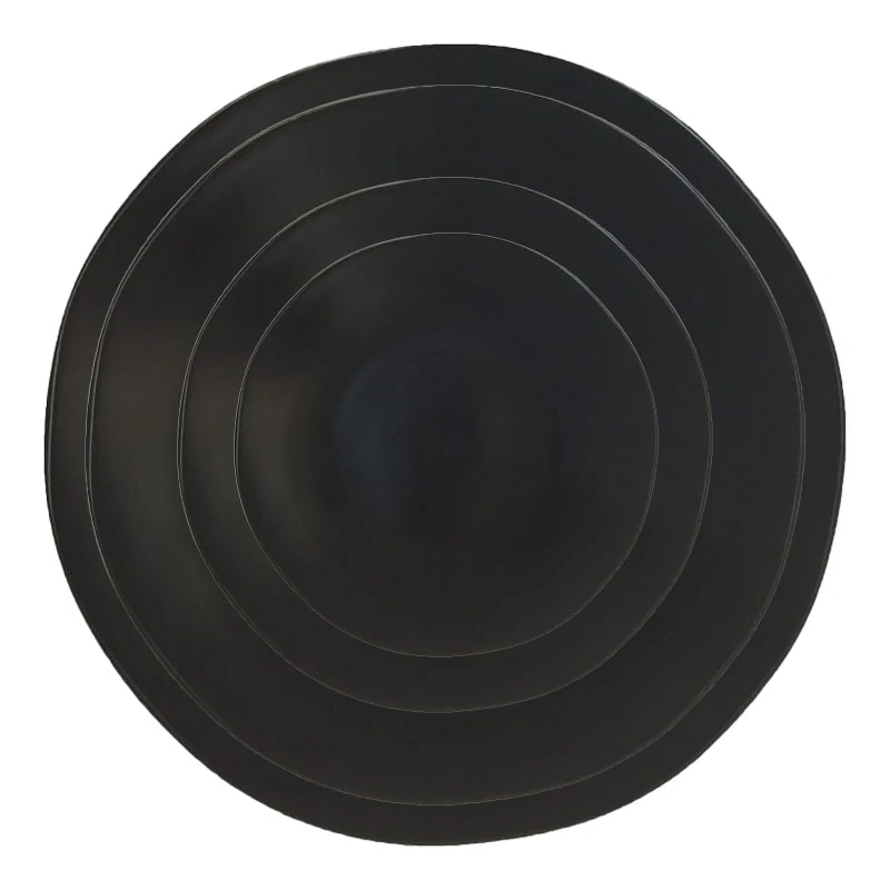 Charcoal Black plates style reference for XOXO's upcoming tableware collection